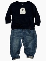 Прикольный лонгслив с аппликацией